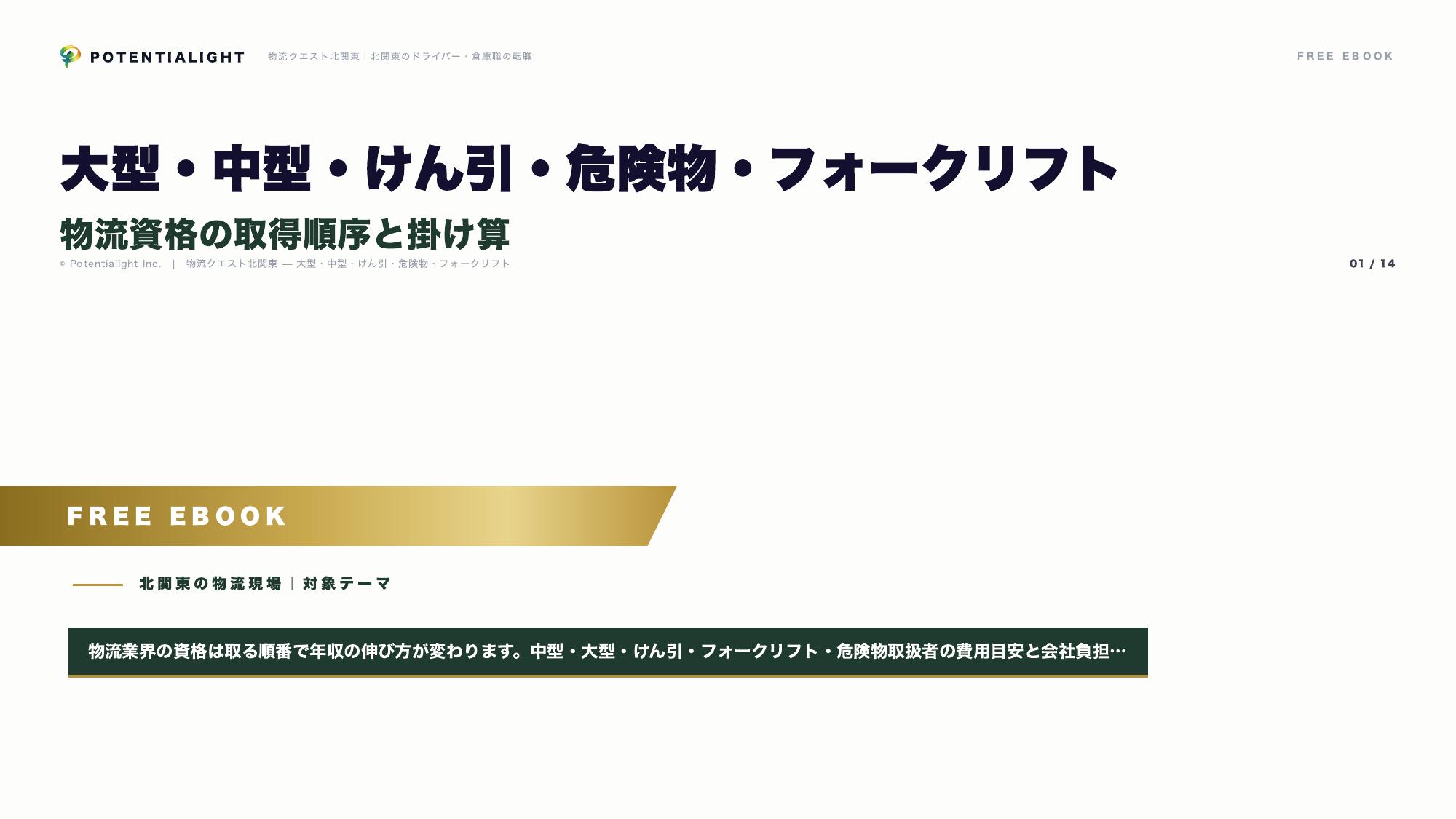 物流資格の取得順序ガイド eBook表紙