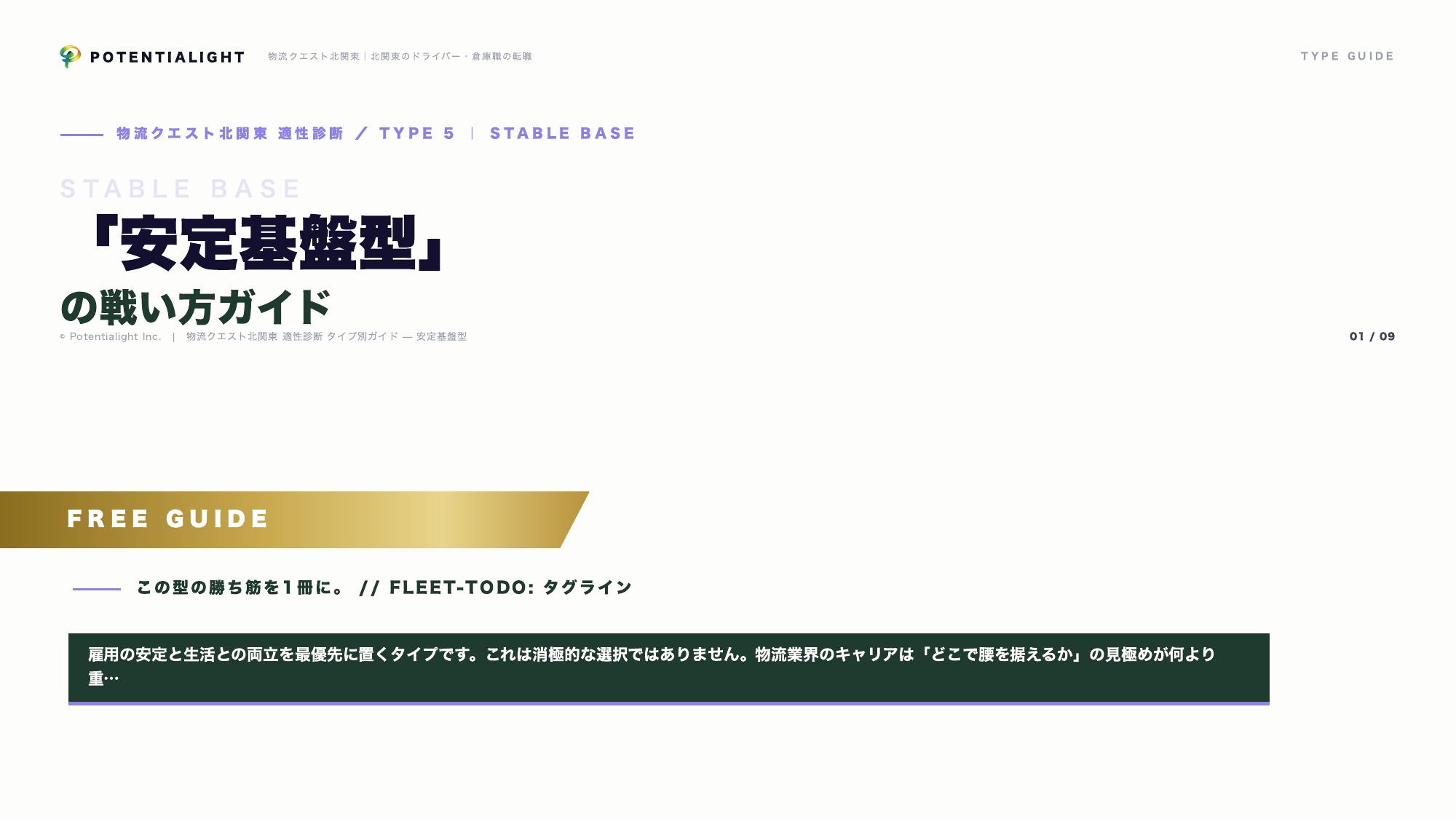 安定基盤型の戦い方ガイド 表紙